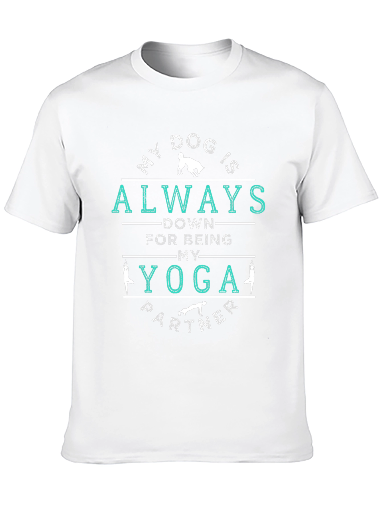 Yoga Partner Dog T-Shirt - Unisex Black Tee