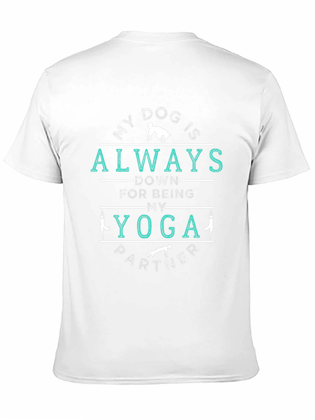 Yoga Partner Dog T-Shirt - Unisex Black Tee