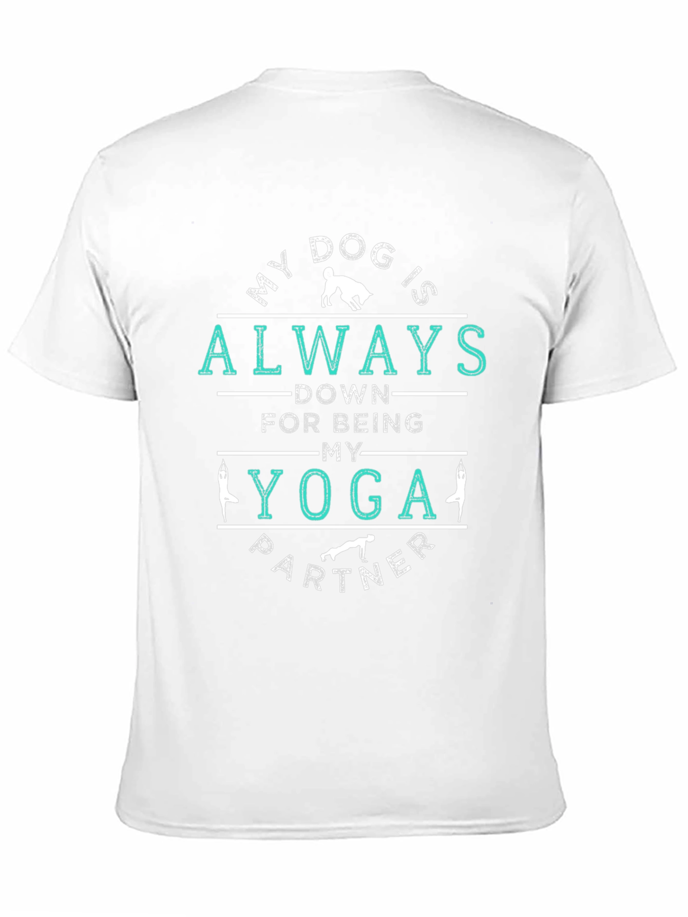 Yoga Partner Dog T-Shirt - Unisex Black Tee