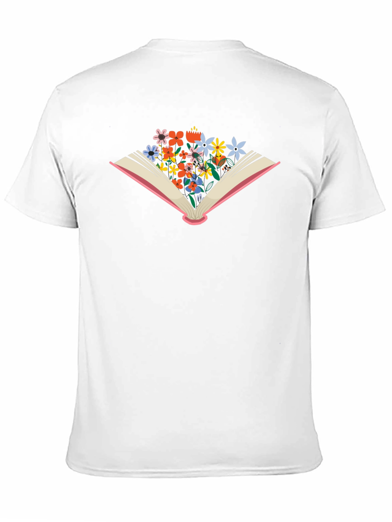 Floral Bookworm T-Shirt - Unisex Black Tee