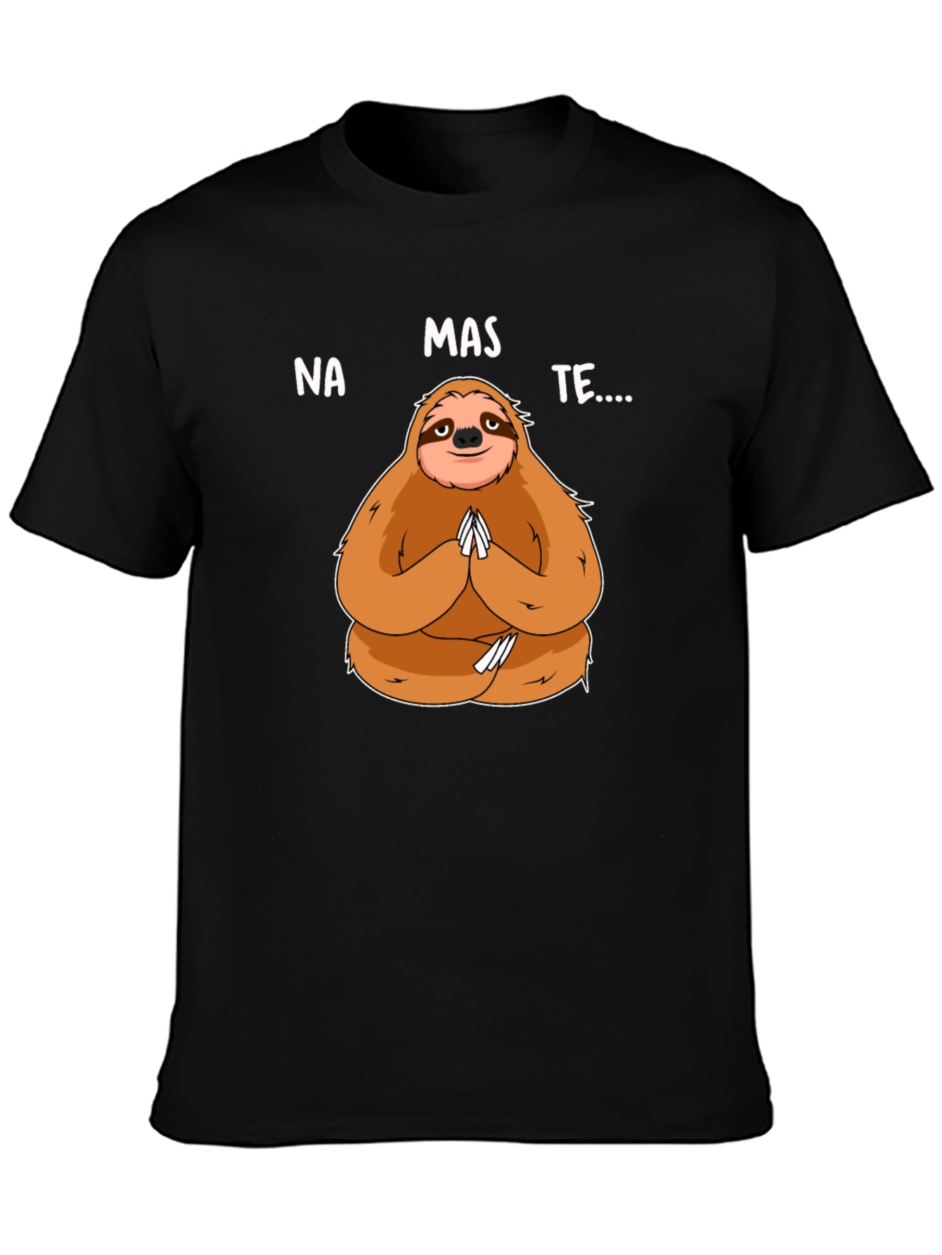 Namaste Sloth Graphic Tee - Yoga Humor