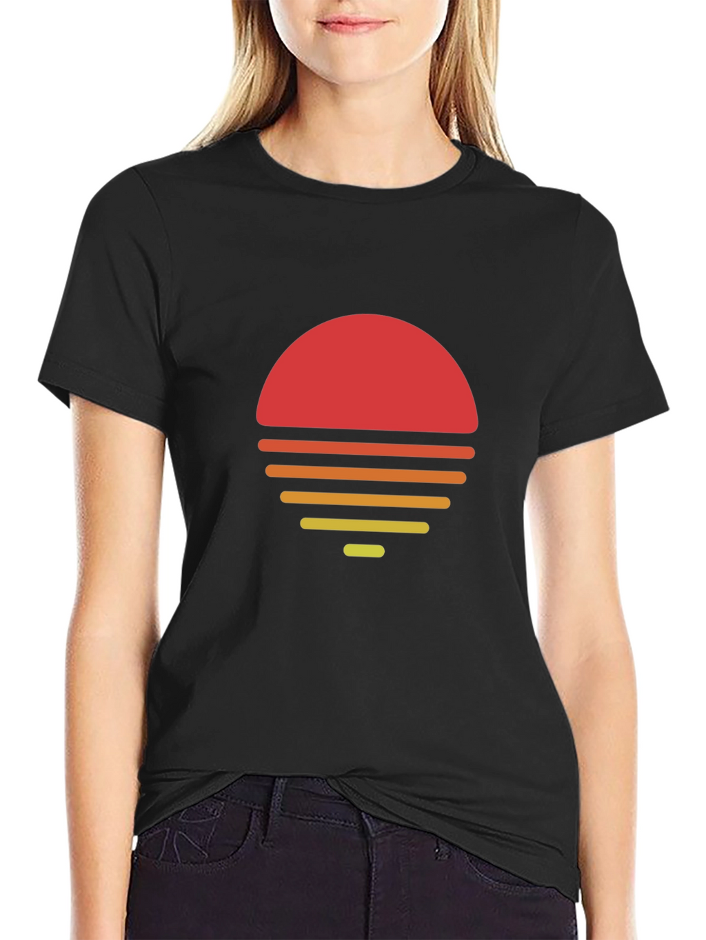 Retro Sunset Graphic Tee - Stylish Comfort