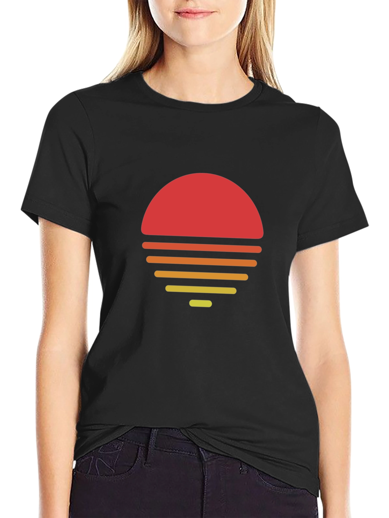 Retro Sunset Graphic Tee - Stylish Comfort
