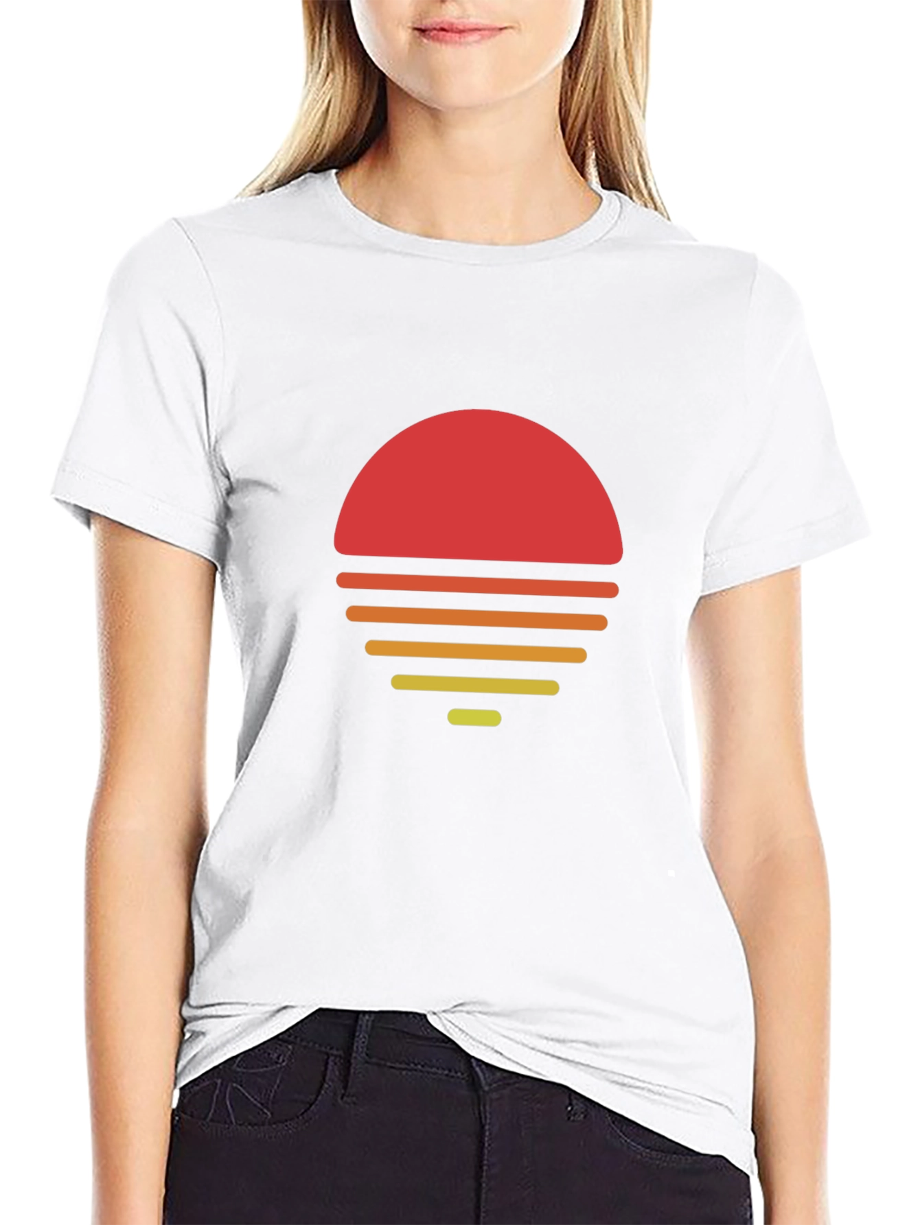 Retro Sunset Graphic Tee - Stylish Comfort