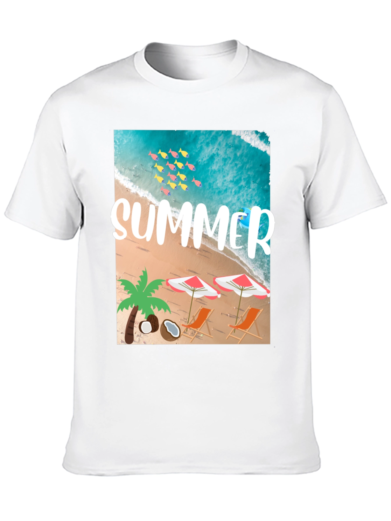Summer Beach Graphic T-Shirt