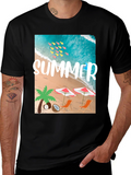 Summer Beach Graphic T-Shirt