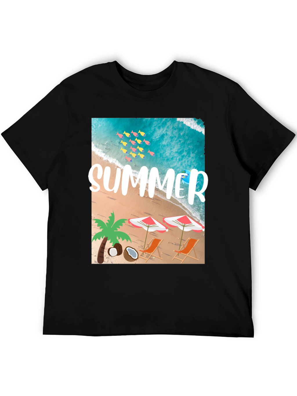 Summer Beach Graphic T-Shirt