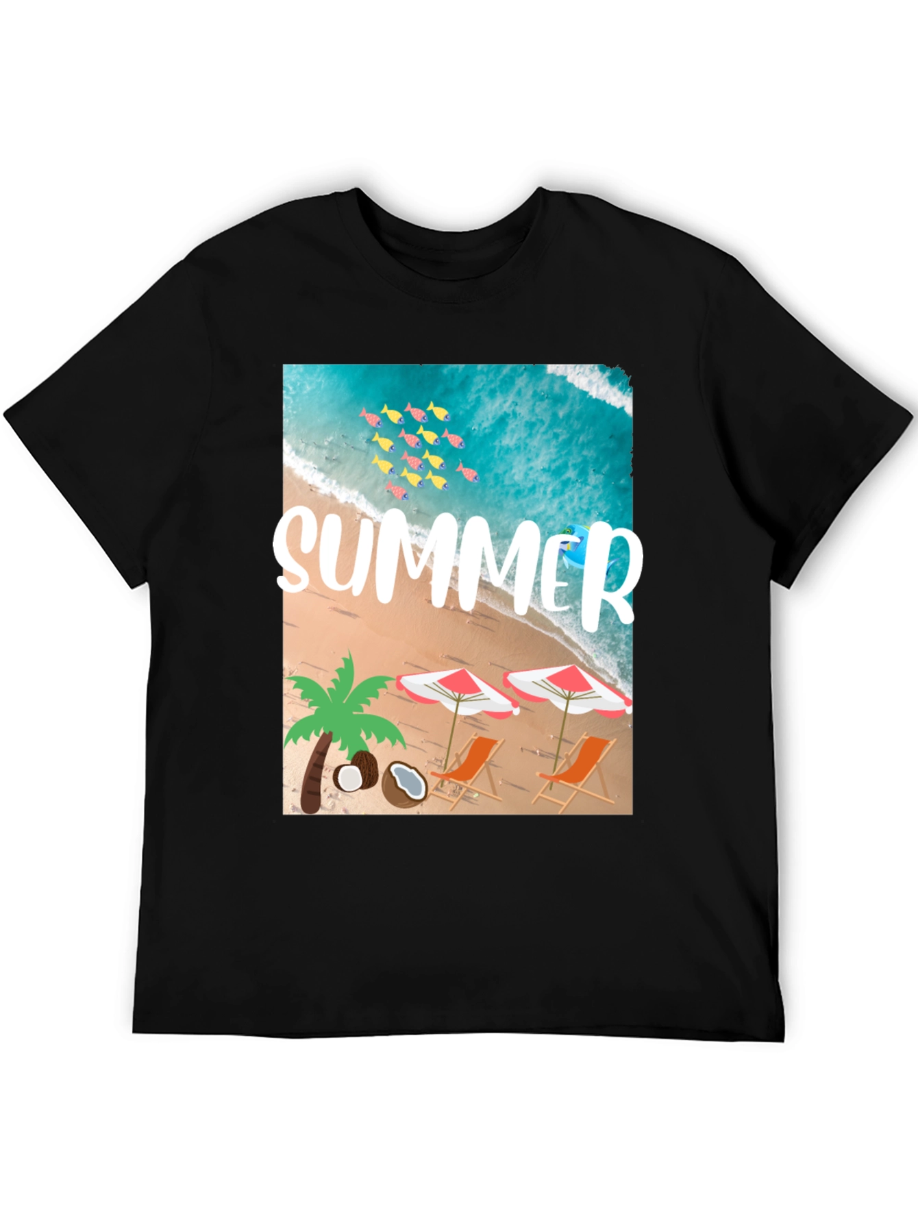 Summer Beach Graphic T-Shirt