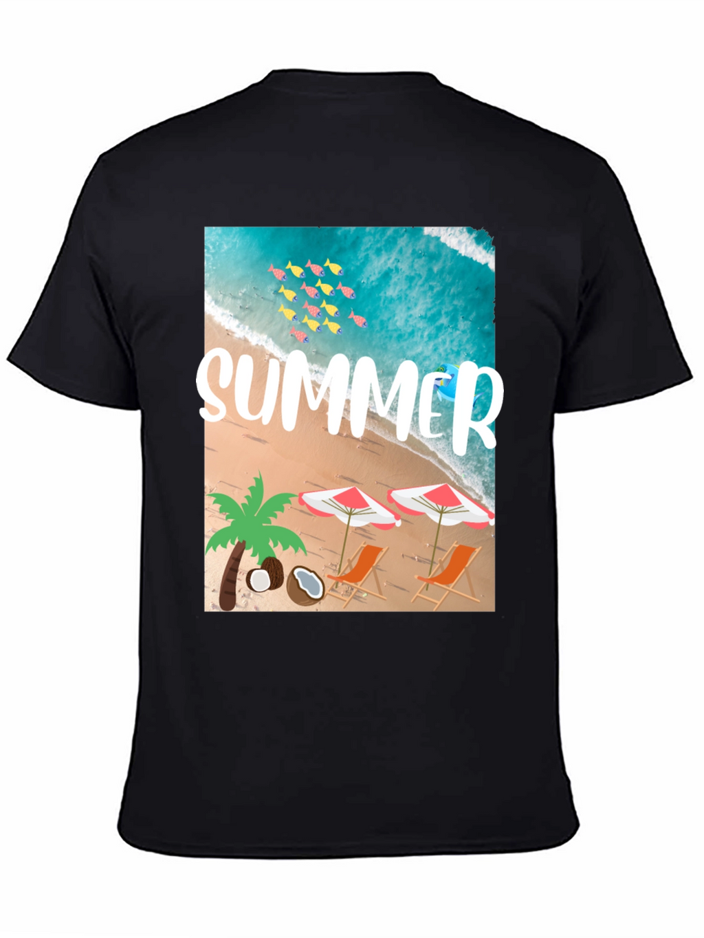 Summer Beach Graphic T-Shirt