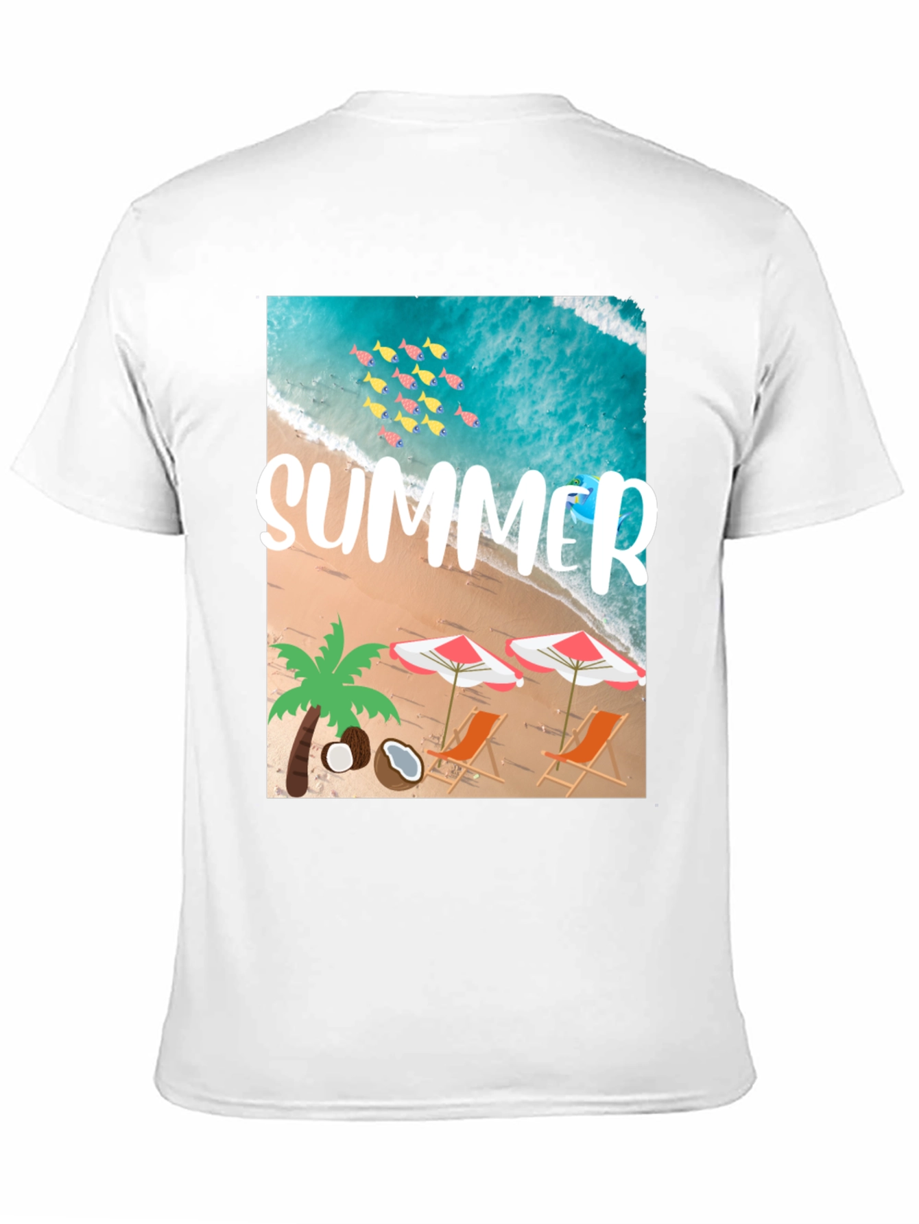 Summer Beach Graphic T-Shirt