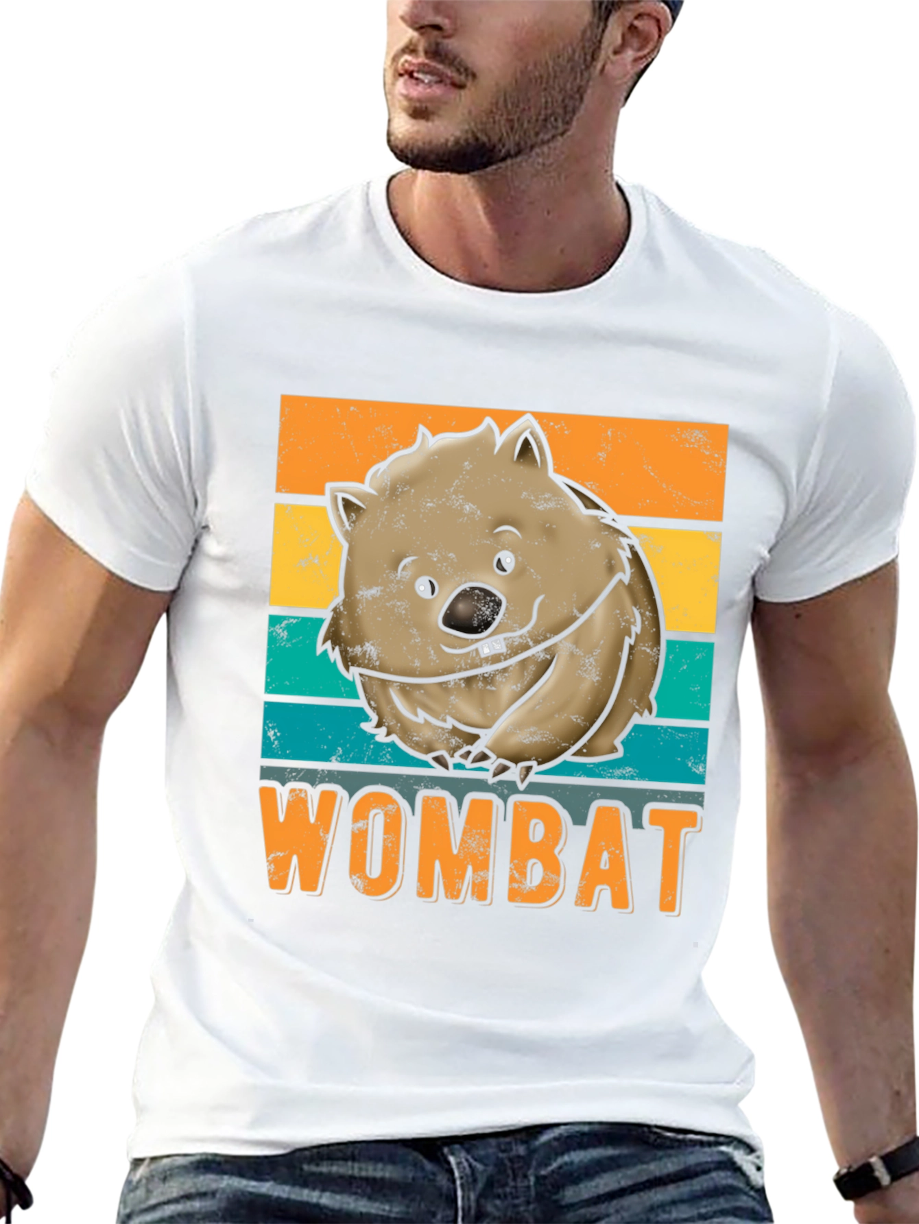 Wombat Graphic Tee - Retro Style Comfort