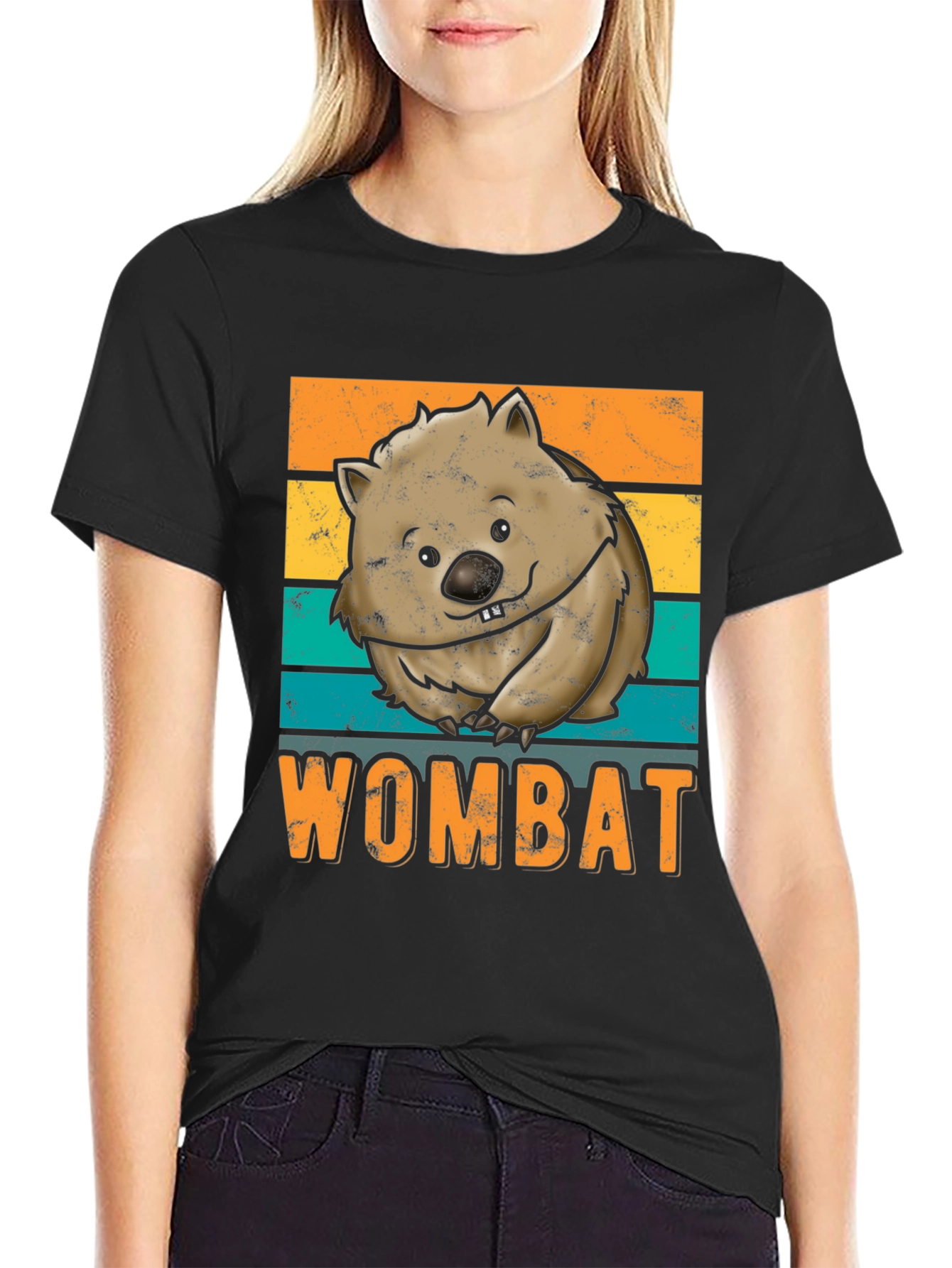 Wombat Graphic Tee - Retro Style Comfort