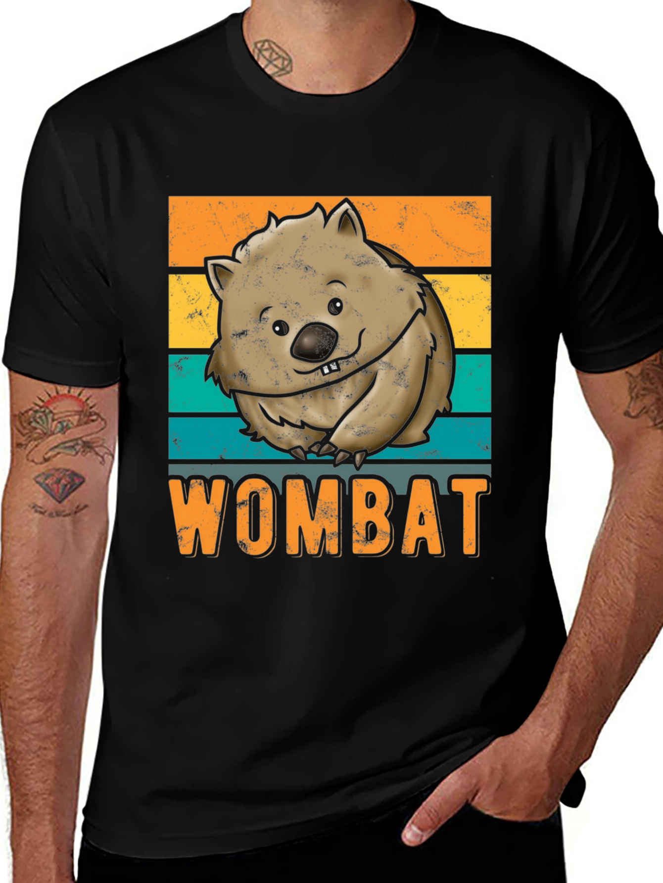 Wombat Graphic Tee - Retro Style Comfort