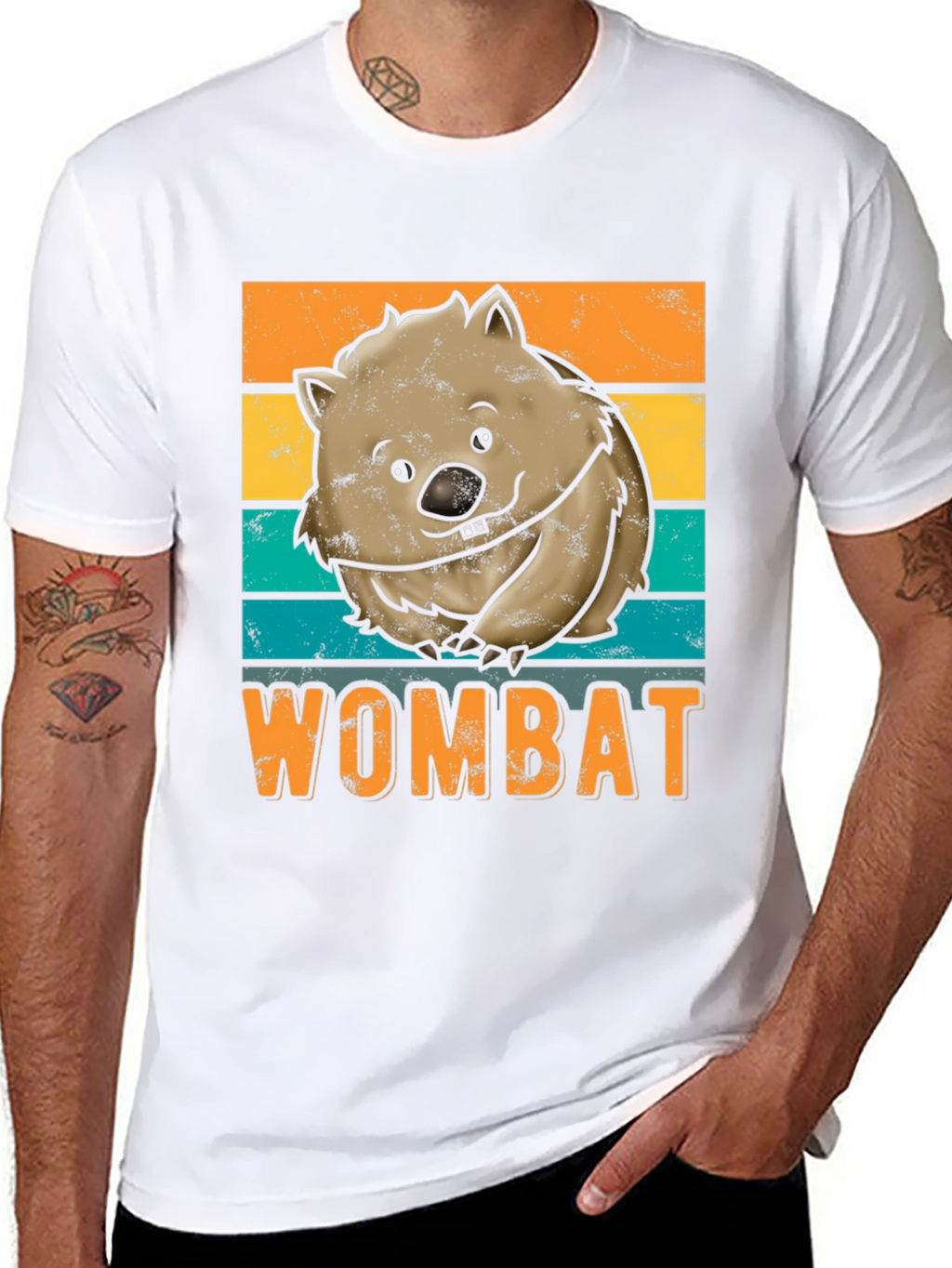 Wombat Graphic Tee - Retro Style Comfort