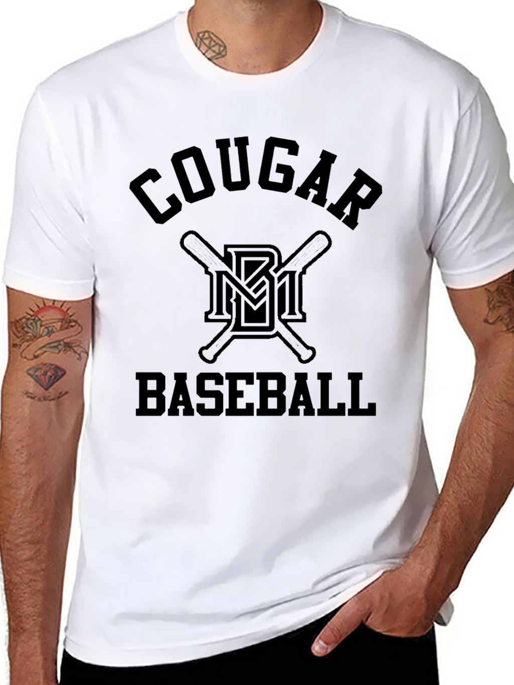 Cougar Baseball Graphic T-Shirt