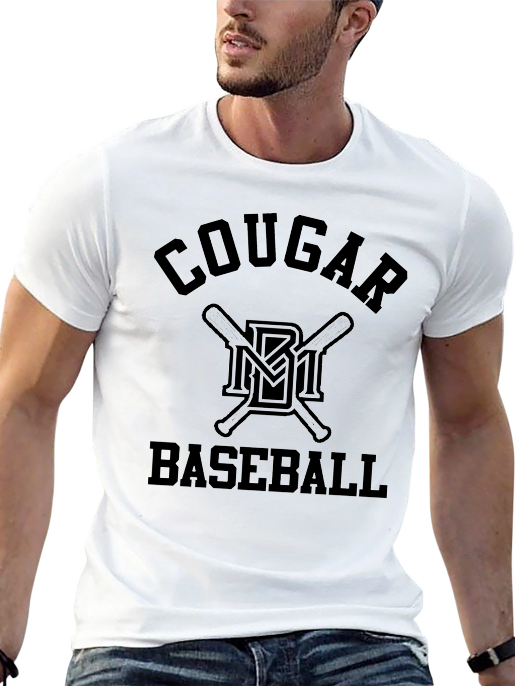 Cougar Baseball Graphic T-Shirt