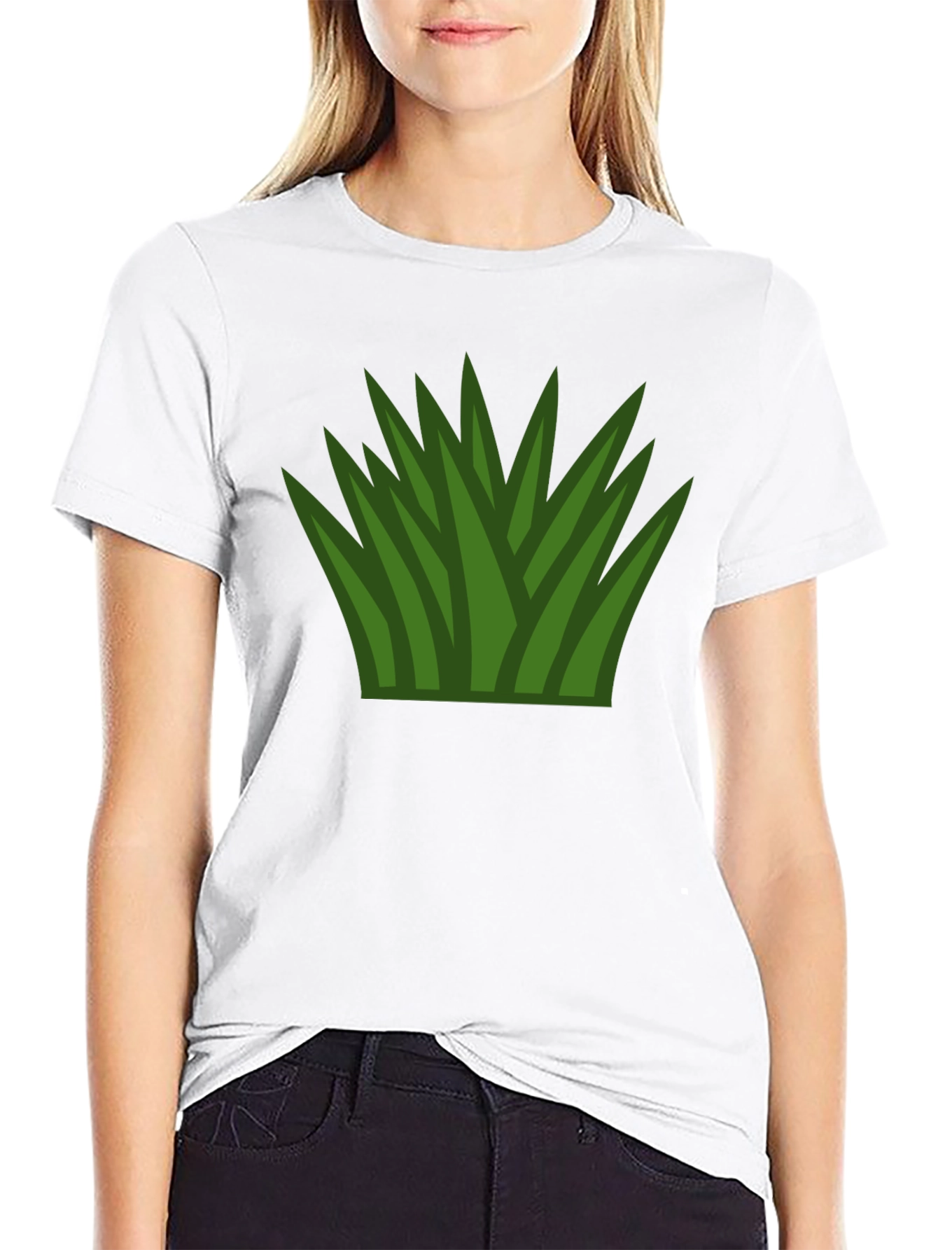 Grass Graphic Tee - Black Unisex Shirt