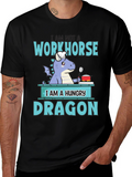 Hungry Dragon Chef T-Shirt Funny Novelty Graphic Tee