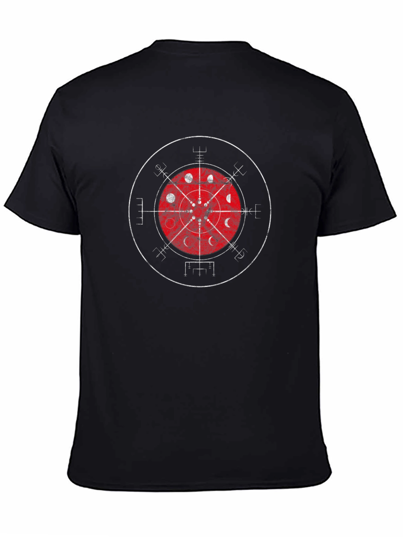 Mystic Lunar Phases Graphic Tee - Black