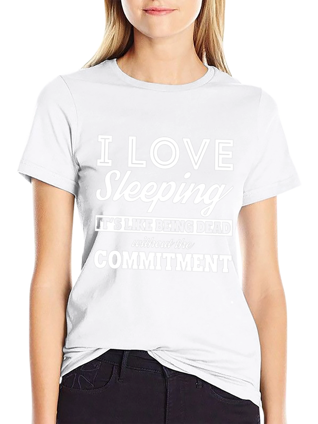 I Love Sleeping T-Shirt - Funny Slogan Tee