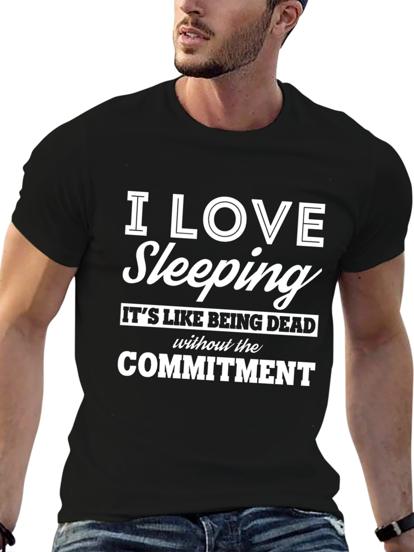 I Love Sleeping T-Shirt - Funny Slogan Tee