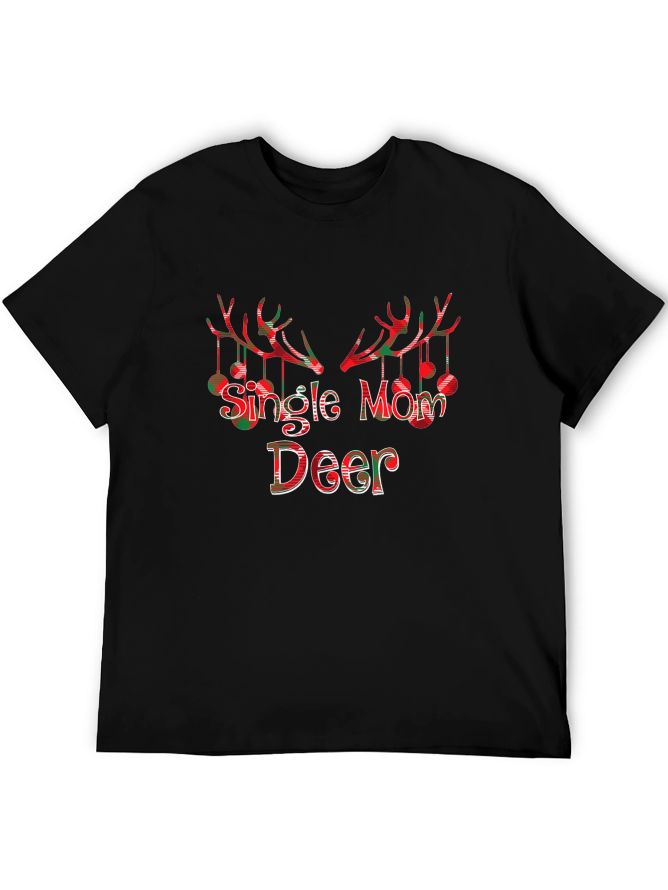 Single Mom Deer Christmas T-Shirt