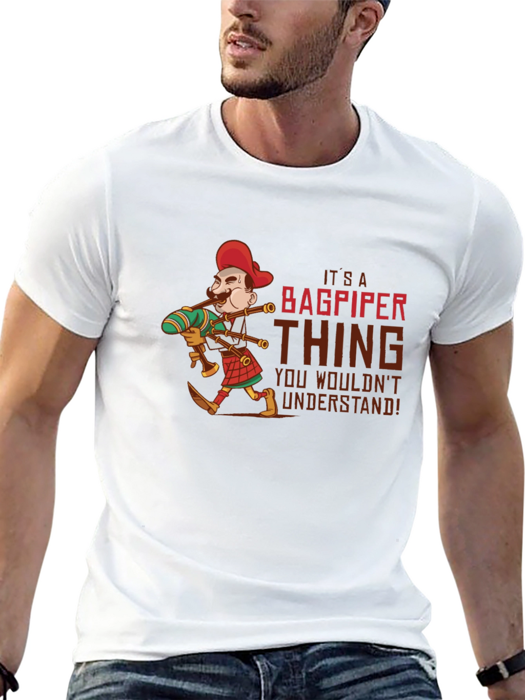 Bagpiper Thing T-Shirt - Unique Design