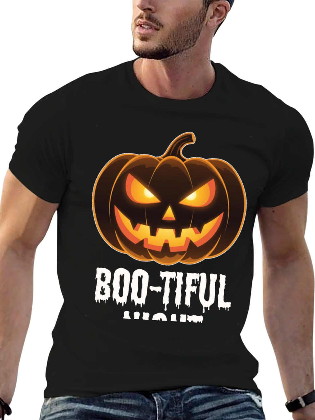 Boo-Tiful Night Halloween Graphic Tee