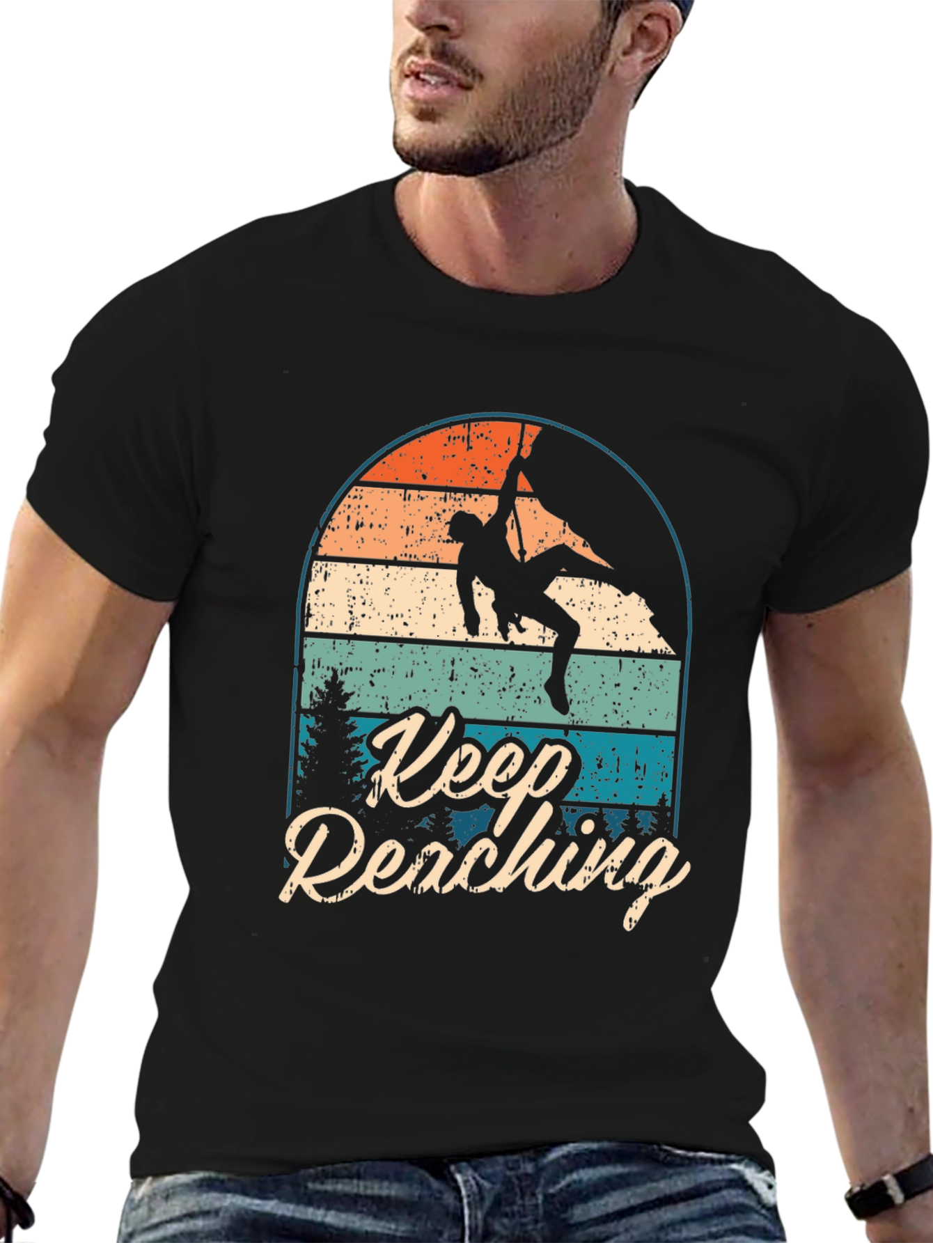 Keep Reaching Climbing T-Shirt - Adventure Tee