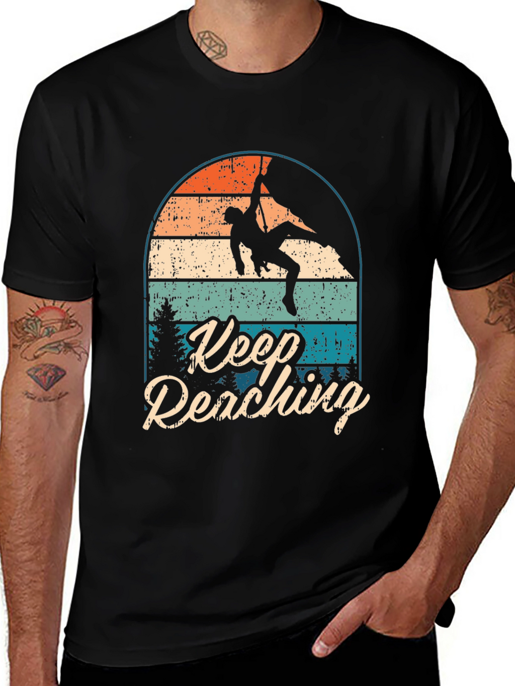 Keep Reaching Climbing T-Shirt - Adventure Tee