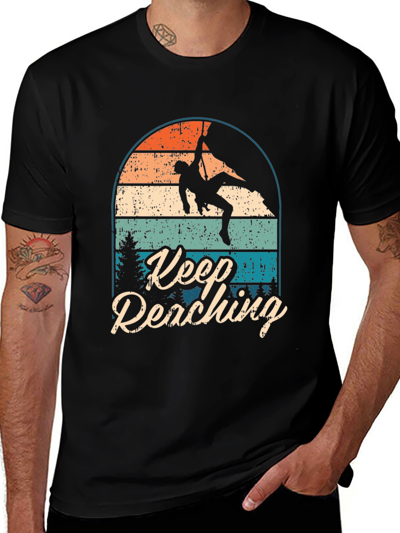 Keep Reaching Climbing T-Shirt - Adventure Tee