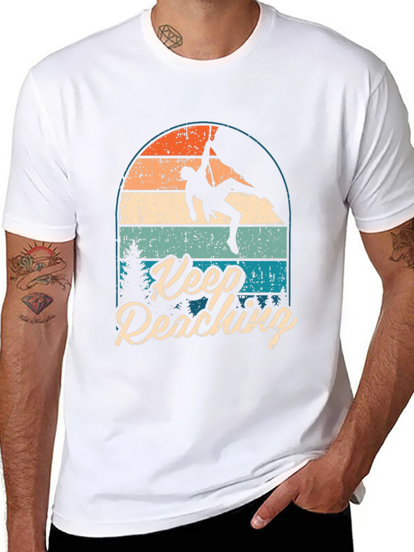 Keep Reaching Climbing T-Shirt - Adventure Tee