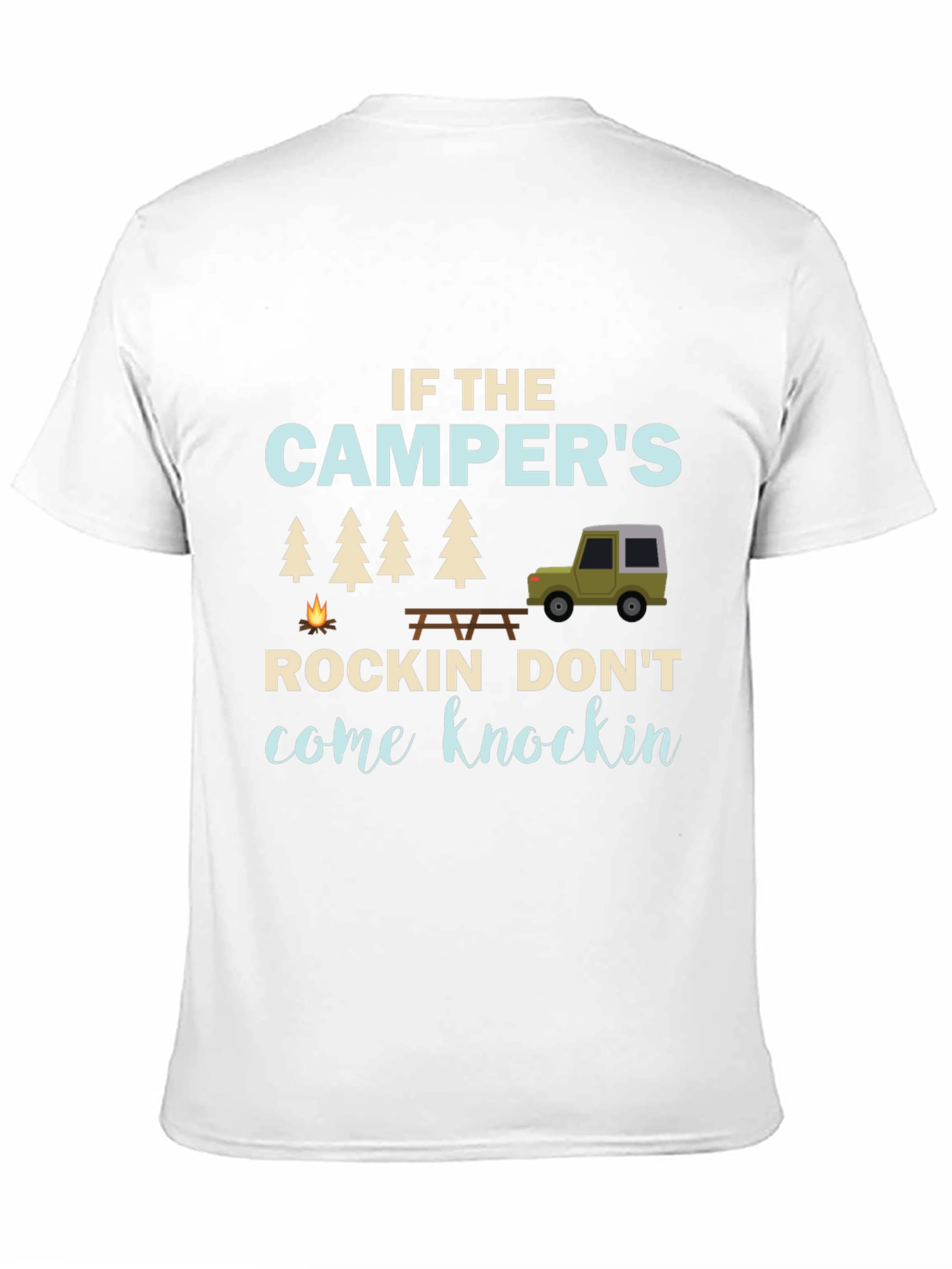 Campers Rockin Graphic T-Shirt - Funny Camping Tee