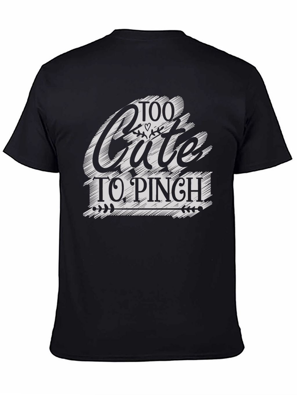 Too Cute to Pinch St. Patricks Day Black T-Shirt