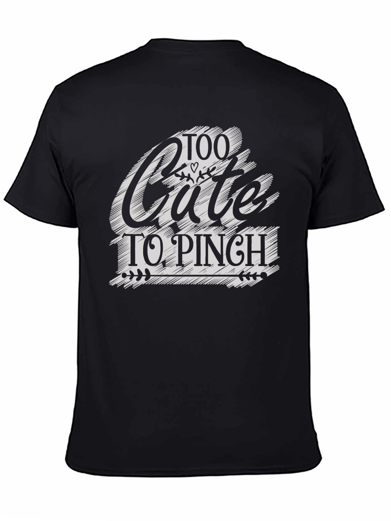 Too Cute to Pinch St. Patricks Day Black T-Shirt