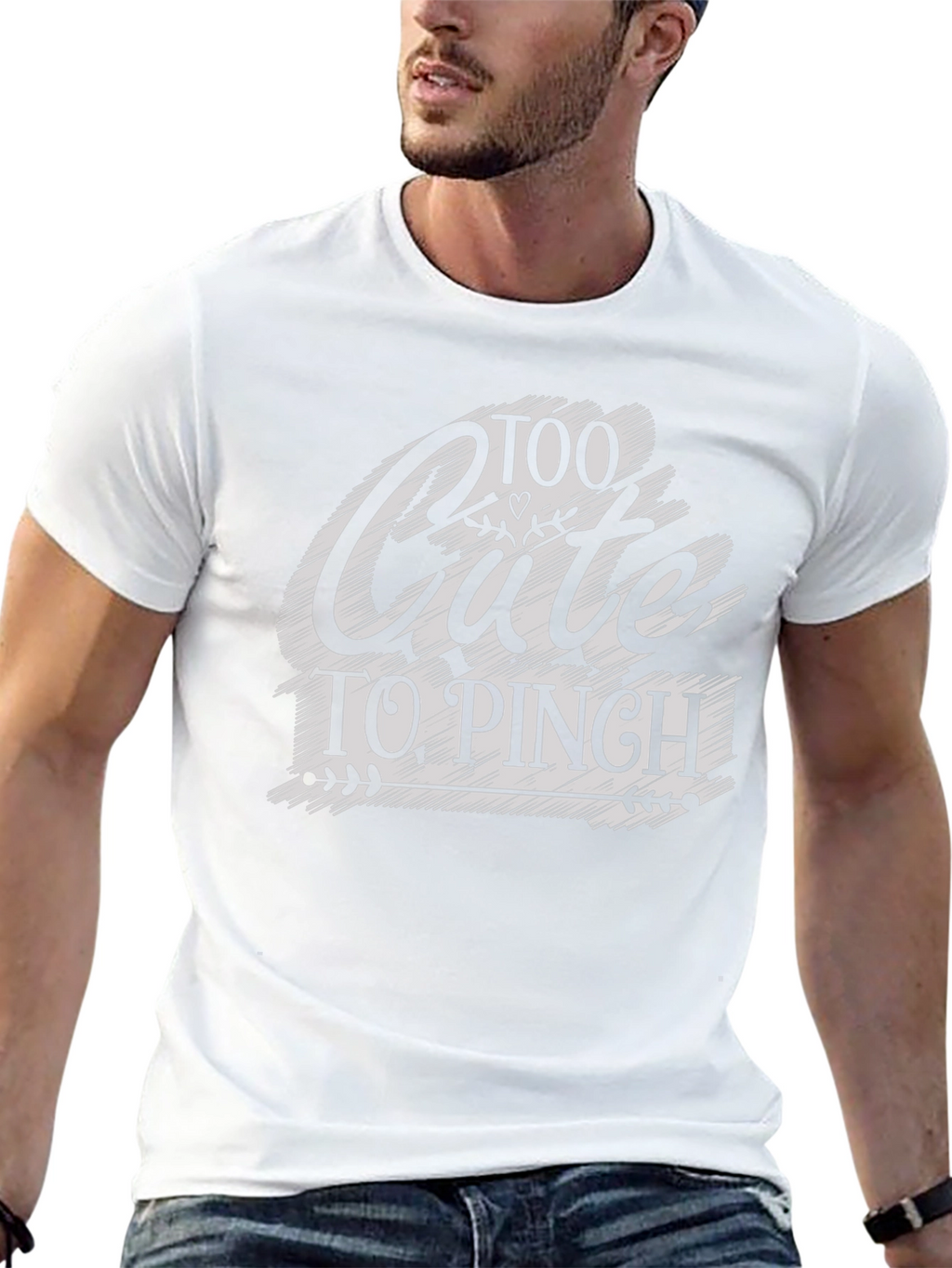 Too Cute to Pinch St. Patricks Day Black T-Shirt