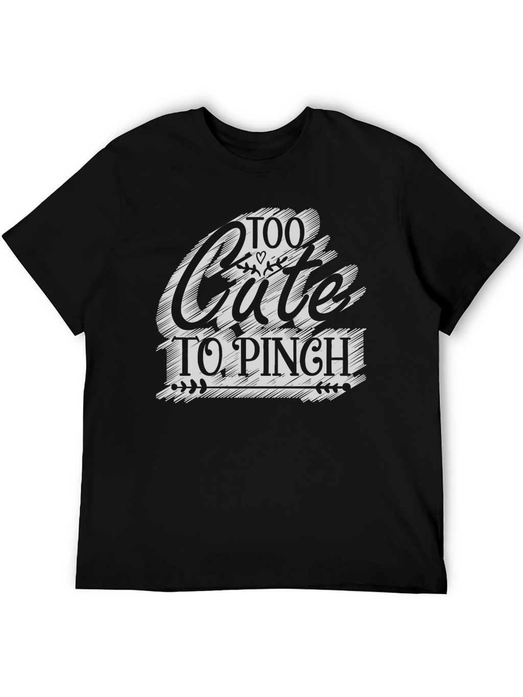 Too Cute to Pinch St. Patricks Day Black T-Shirt