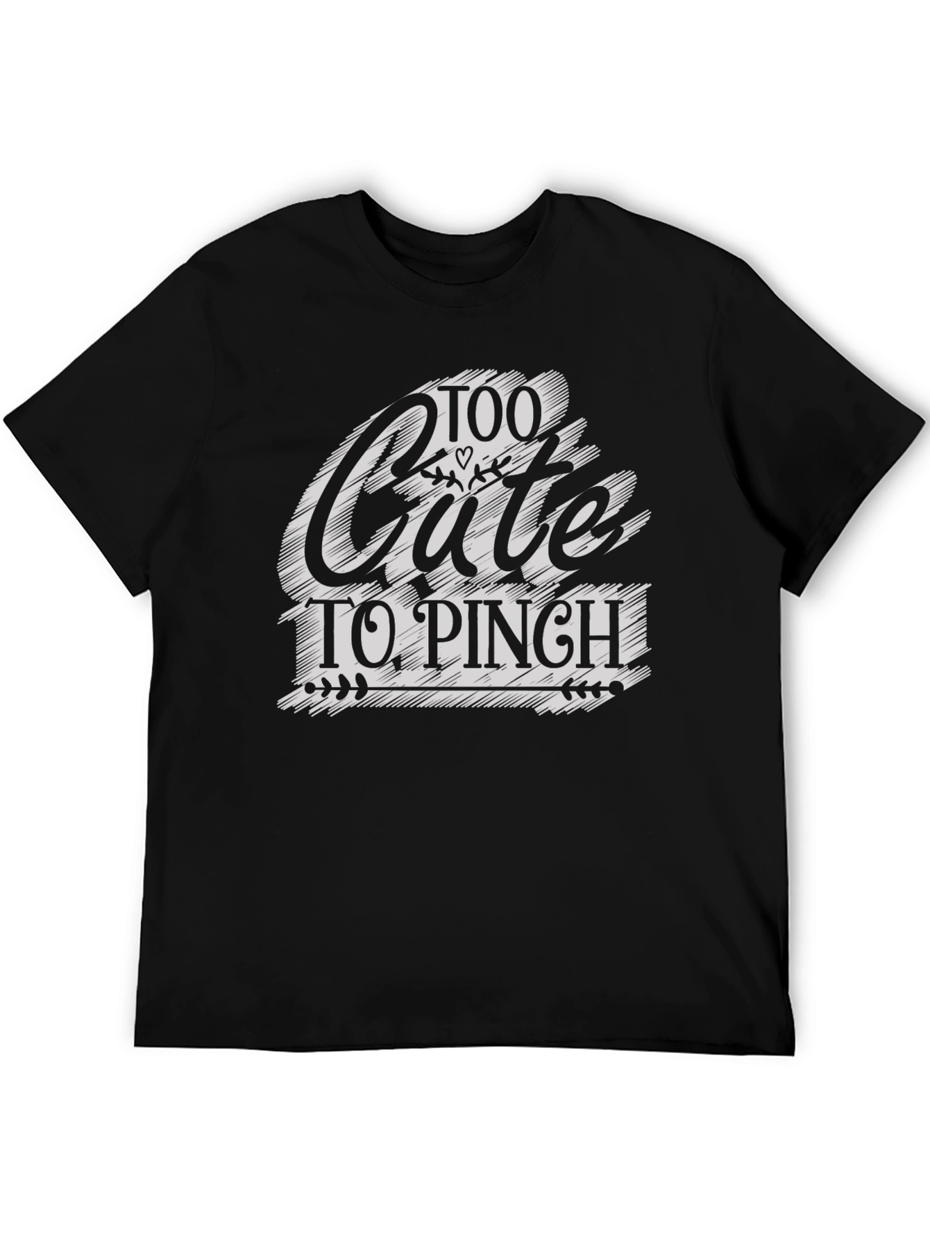 Too Cute to Pinch St. Patricks Day Black T-Shirt