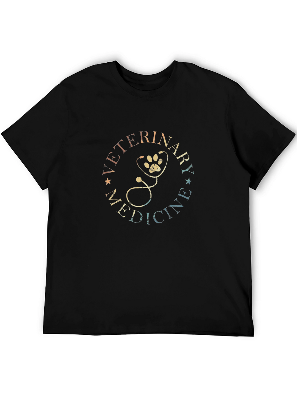 Veterinary Medicine Paw Stethoscope Graphic Tee