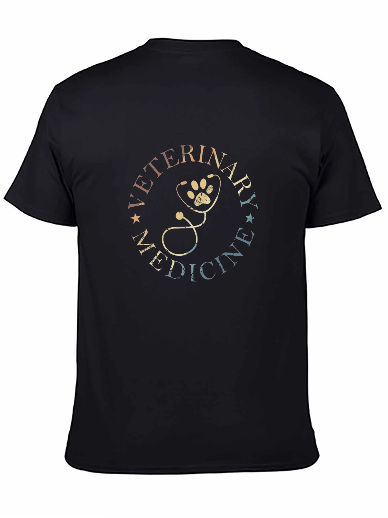 Veterinary Medicine Paw Stethoscope Graphic Tee