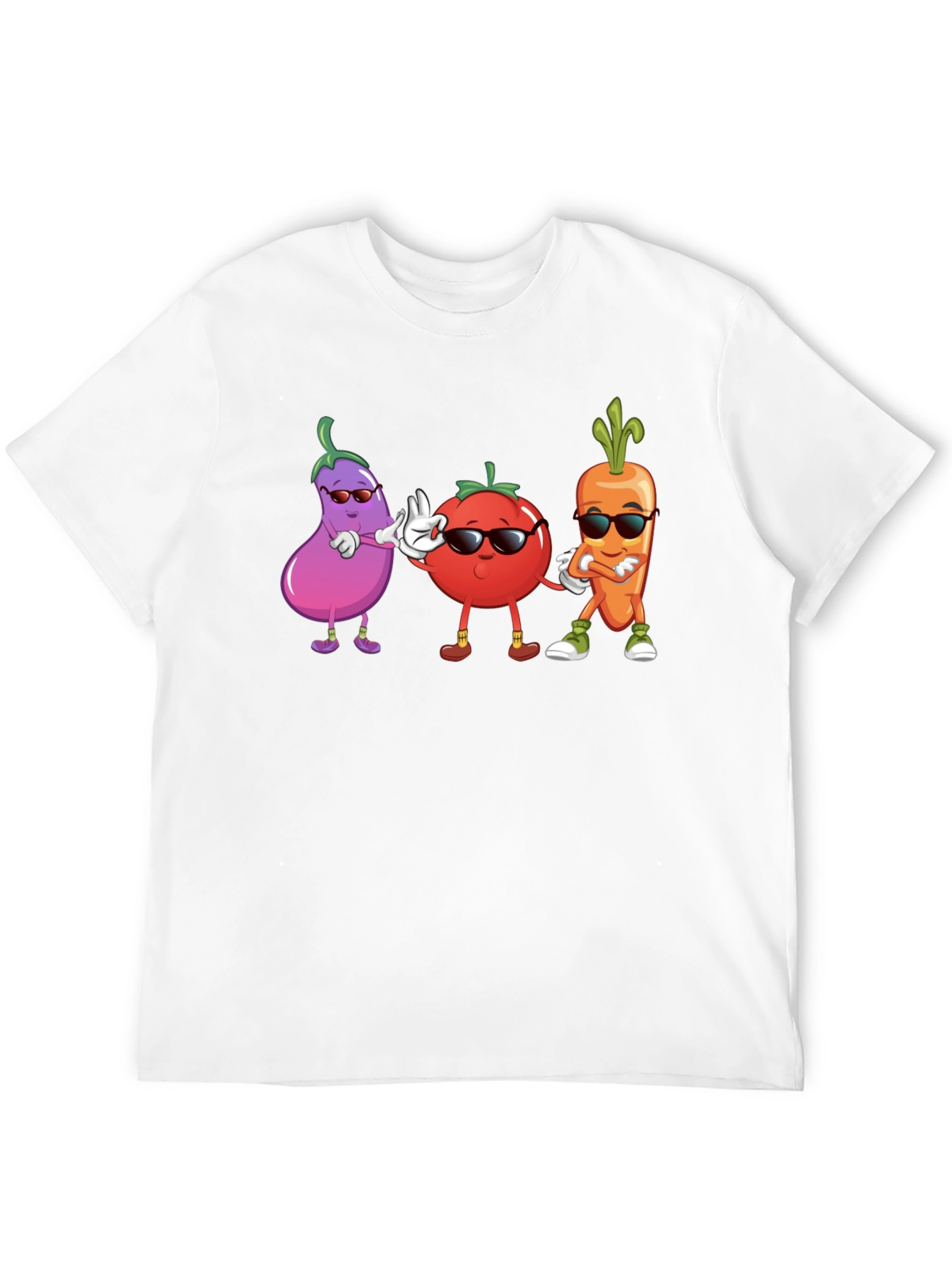 Cool Veggie Squad Black T-Shirt