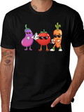 Cool Veggie Squad Black T-Shirt