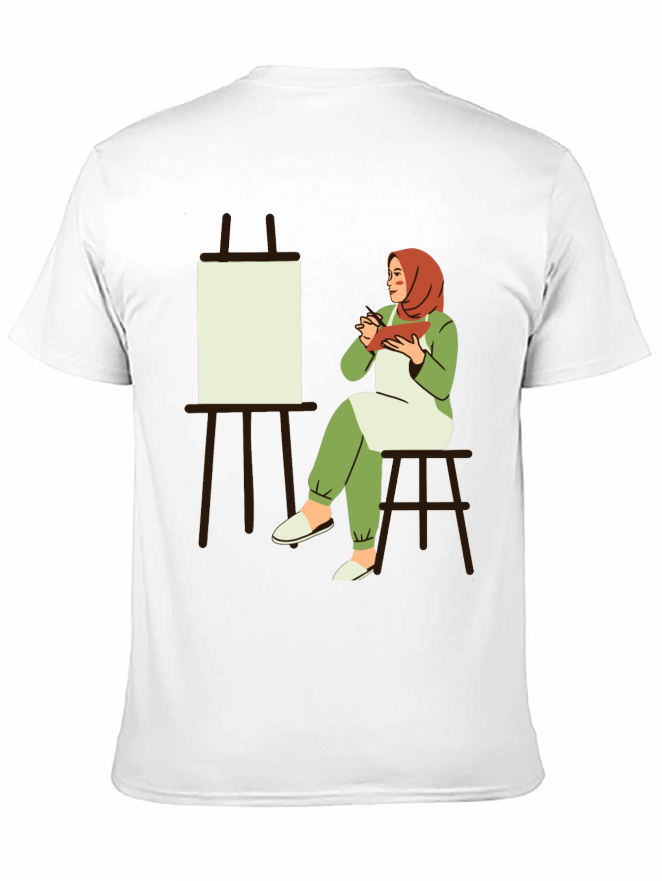 Artistic Hijabi Graphic T-Shirt