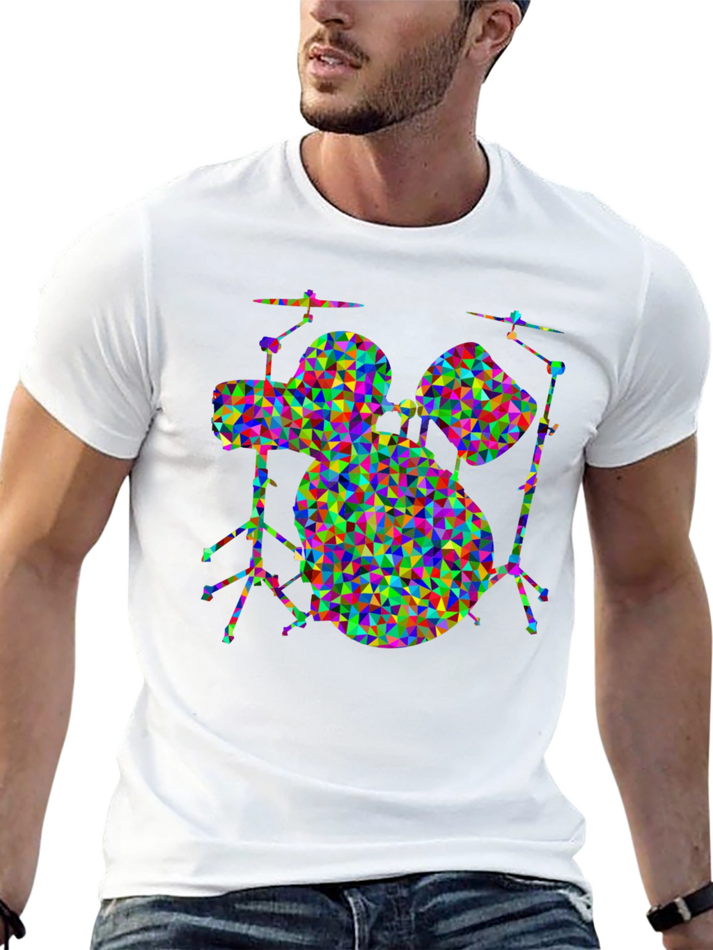 Geometric Drum Set T-Shirt