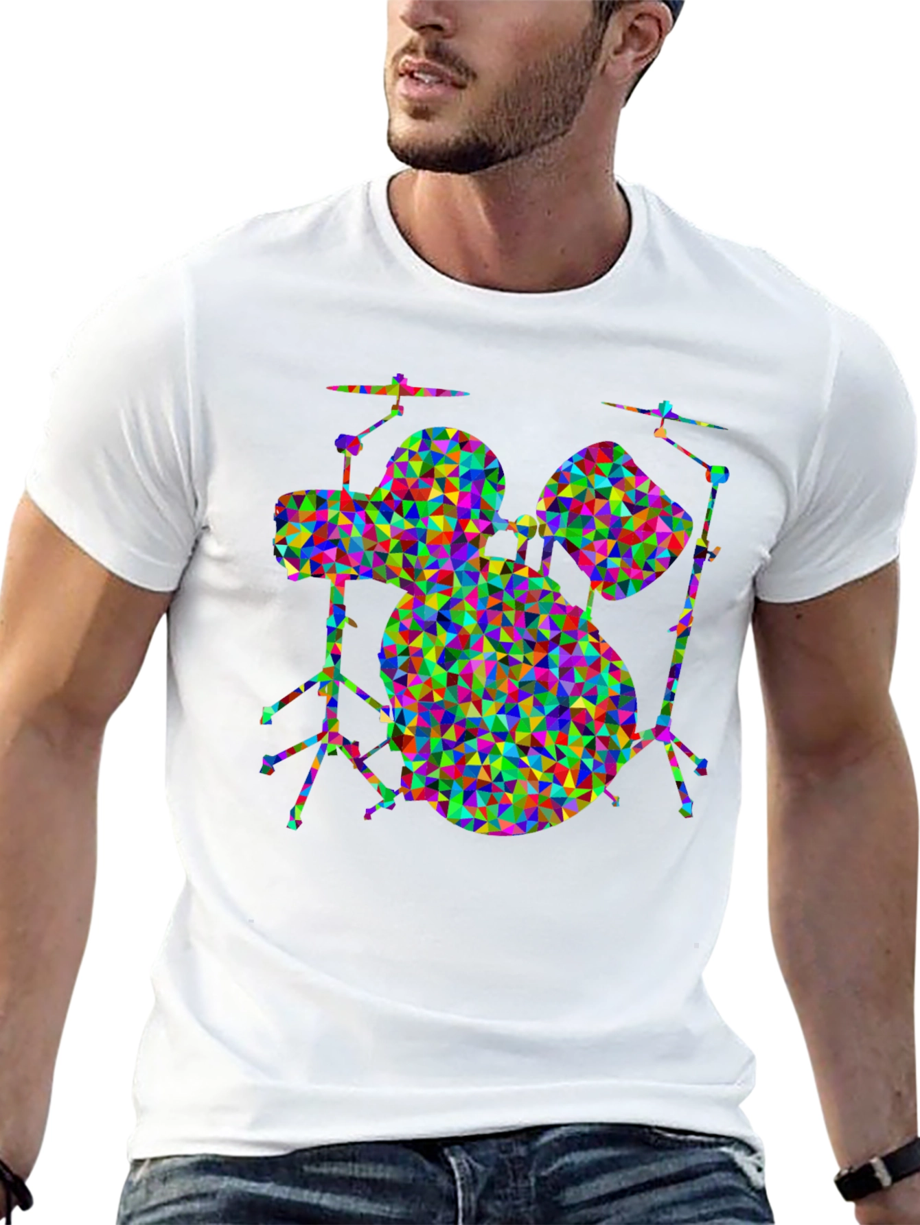 Geometric Drum Set T-Shirt