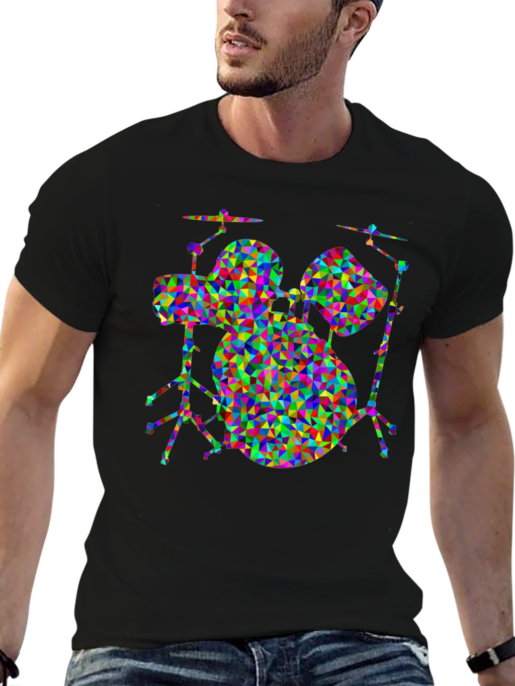 Geometric Drum Set T-Shirt
