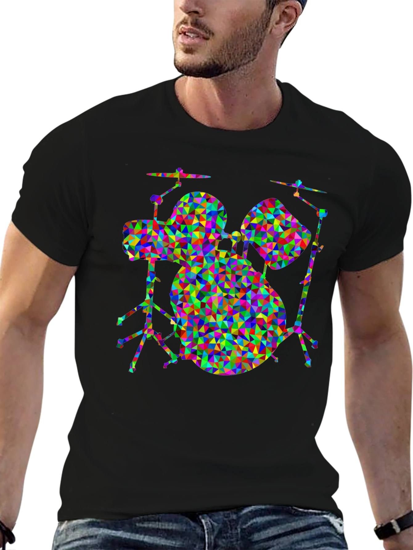 Geometric Drum Set T-Shirt