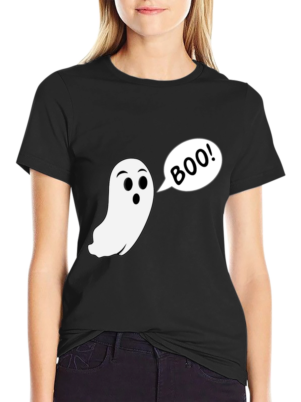 Boo Ghost T-Shirt - Spooky Season Style