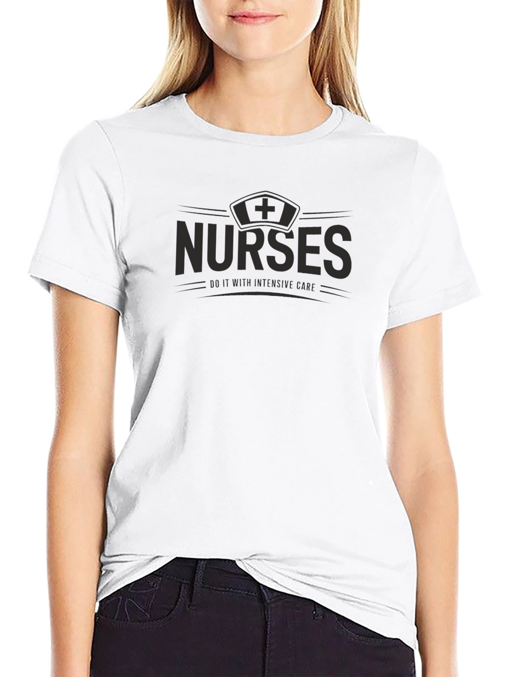 Nurses Intensive Care Black T-Shirt