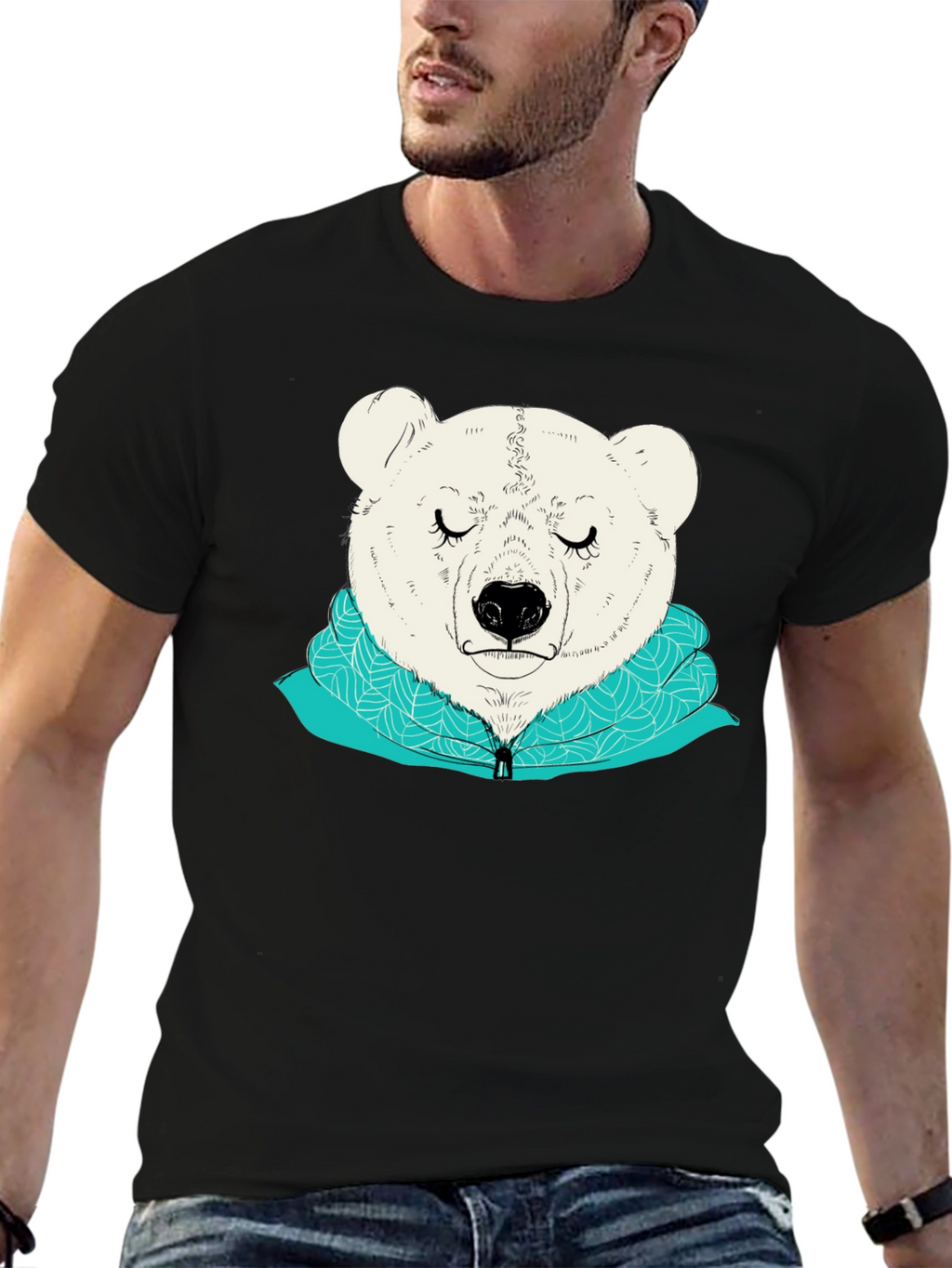 Bear Graphic Tee - Soft & Stylish
